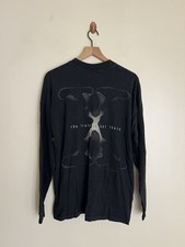 Vintage 90s Stanley Desantis X Files TV Pop Culture XL Black Long Sleeve T Shirt