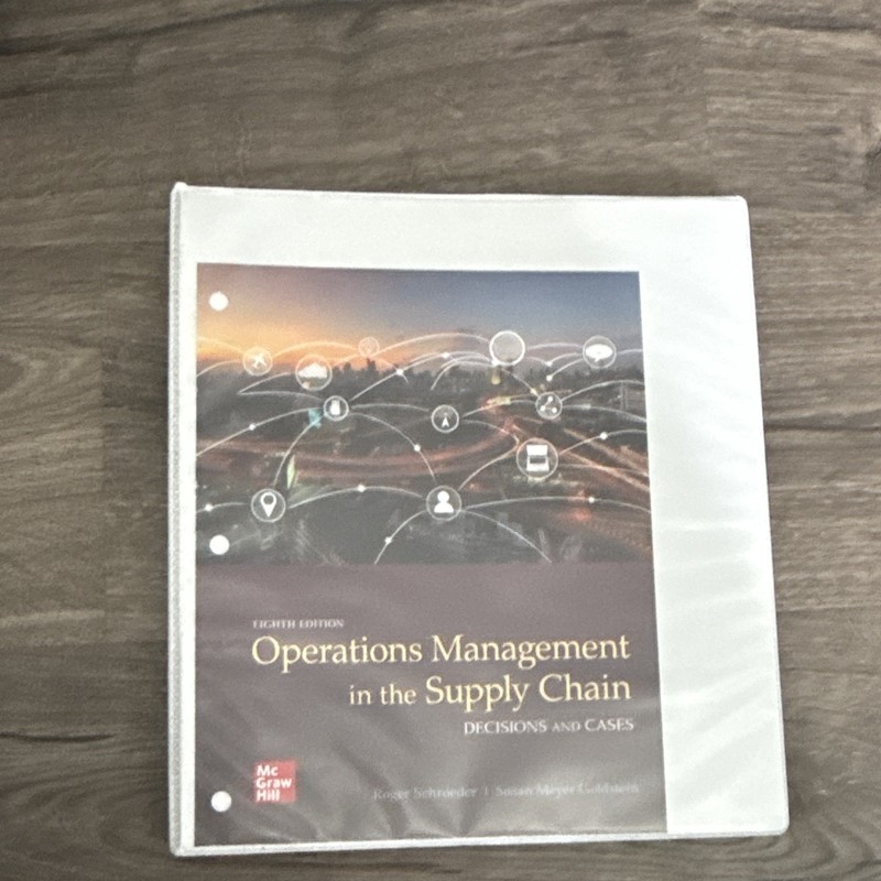 McGraw Hill Operations Management  in the Supply Chain