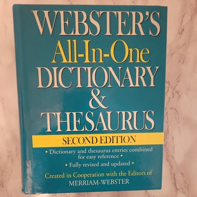 Webster's All-In-One Dictionary & Thesaurus, Second Edition, Newest Edition
