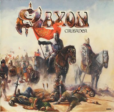 Saxon Crusader NEAR MINT Carrere Vinyl LP