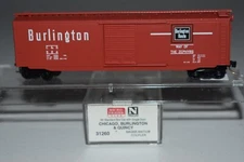 N Scale MTL 31260 Burlington 50' Single Door Boxcar 924 C46730