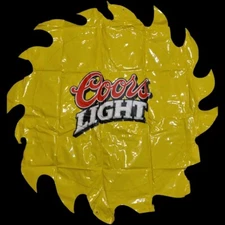 COORS LIGHT BEER Yellow Sun Inflatable Display Summer Pool Party Decor