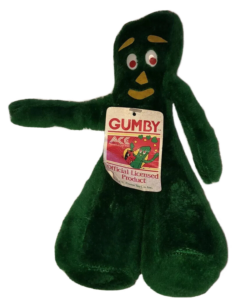 未使用 中古 GUMBY ガンビー 特大・大ぬいぐるみ フィギュア セット 📢 かわいいサイズのGUMBYぬいぐるみ入荷です💚💚 | HAPPY GO LUCKY
