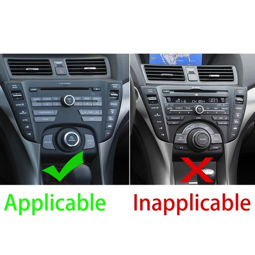 Carbon Fiber Interior Radio Console Cover Trim Black For Acura TL 2009-2014 - Picture 11 of 13