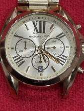 UPC 796483000216 product image for Michael Kors Watch Women's Bradshaw Gold Toned Chronograph Watch New Battery | upcitemdb.com