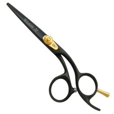 Washi Beauty Black Colt 5.5" Hair Shear / Scissor Offset Handle Titanium Coating