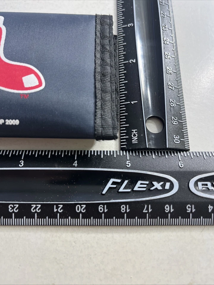 MLB Boston Red Sox 2009 Nylon Tri Fold Wallet VTG 2000 Baseball Billfold MLBP - Image 4 of 4