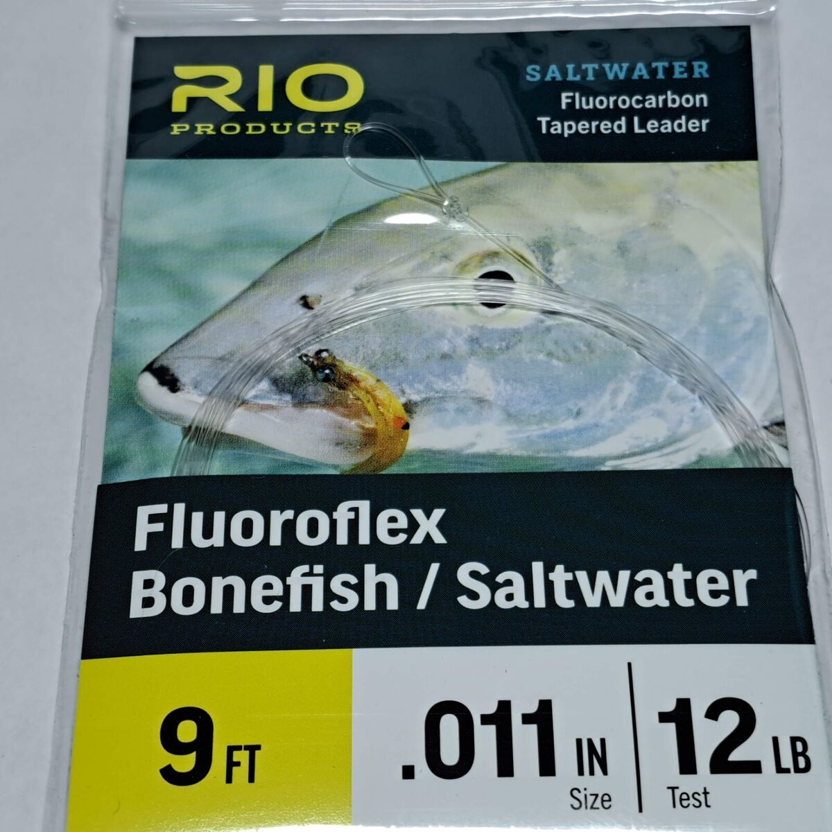 RIO Fluoroflex Bonefish Saltwater Fly Fishing Leader 9' Single Pk Permit  Redfish
