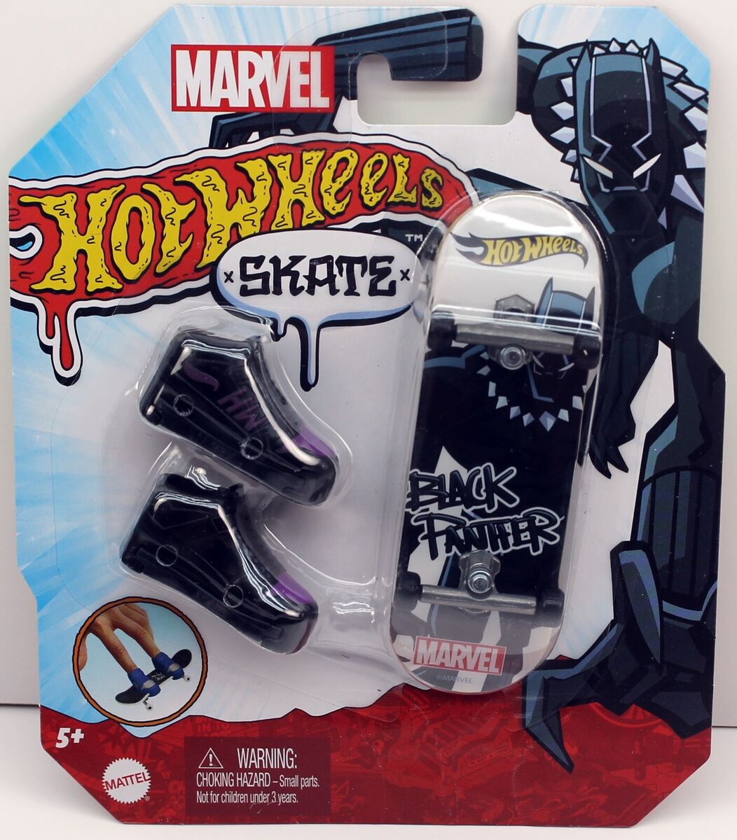 Hot Wheels - Skate de Dedo com Tênis Marvel