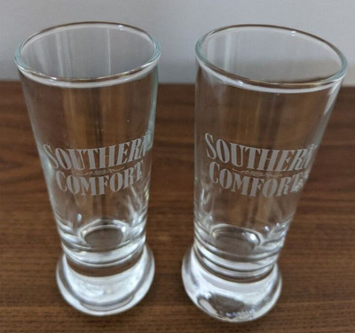 Southern Comfort Set Of 2 Tall 3 Shooter Shot Glass Ebay