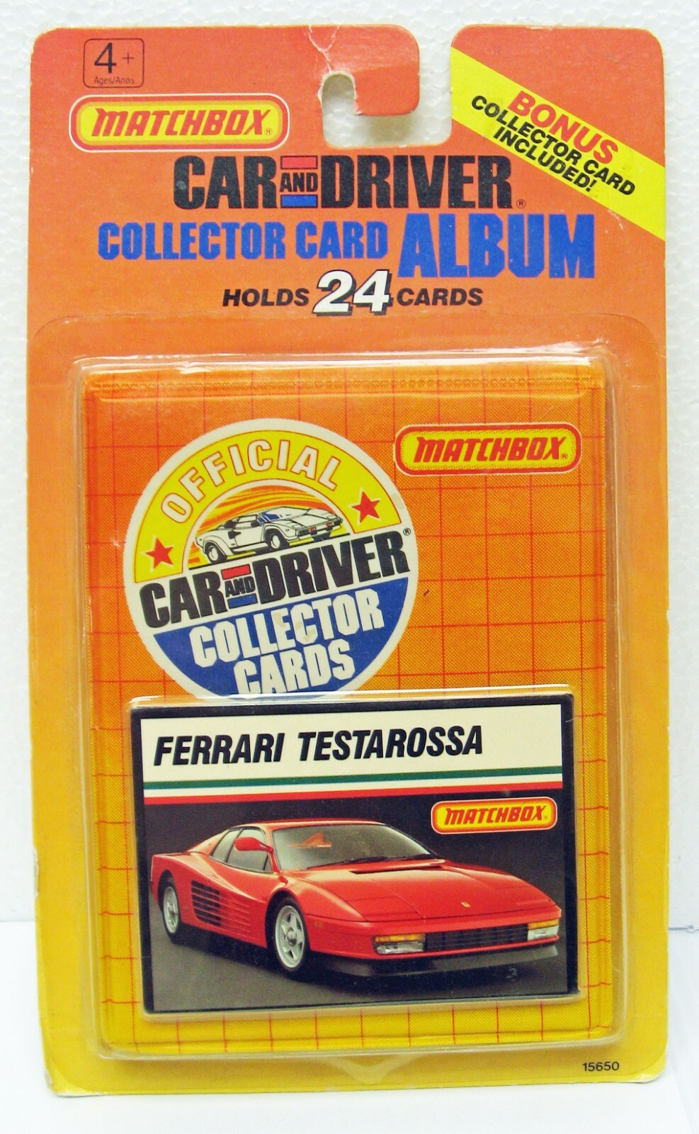Car & Driver Collector 24 Card Album Matchbox MOC