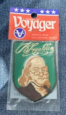 Voyager Emblems 1970s - Ben Franklin Embroidered Patch New