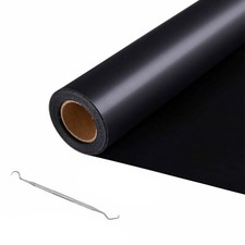 12"x20ft Black Heat Transfer Vinyl Roll HTV Heat Press Iron on Vinyl for T-Shirt