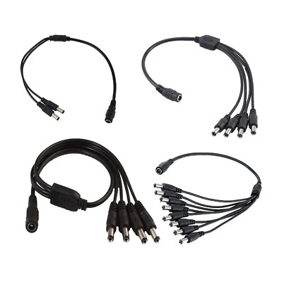 Cavi splitter DC per adattatore di alimentazione splitter a circuito chiuso 2/4/6/8 vie