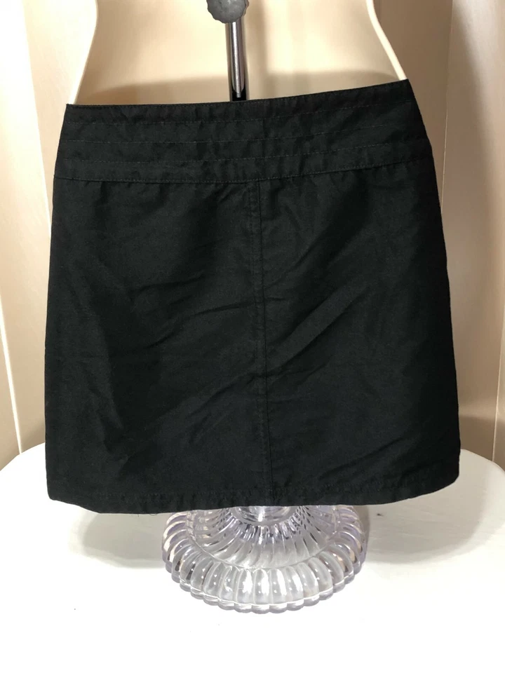 Island Escape Mini Board Skirt 6 8 10 12 14 Swimsuit Cover Up Black - Image 3 of 4