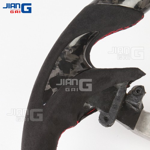 Forged Carbon Fiber Alcantara Steering Wheel Fit Infiniti G37 G37X Sedan 09-13 - Picture 6 of 10