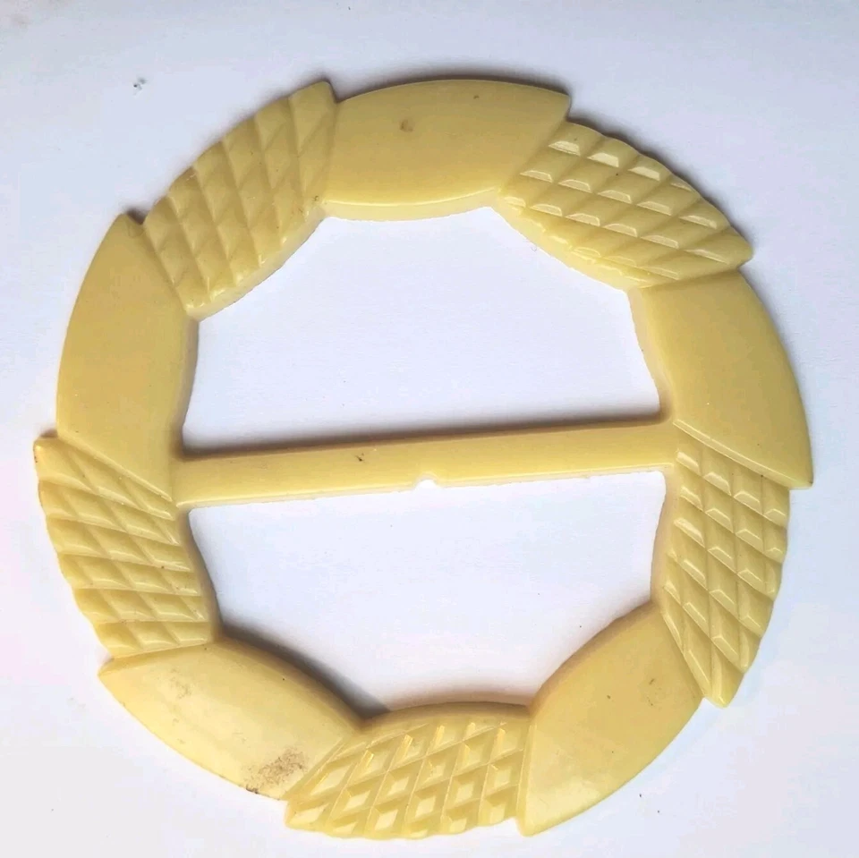 De Colección Lote 5 Hebillas de Cinturón Baquelita Bufanda Slides Celuloide Retro Faja Hebillas Mezcladas Foto 3 de 4