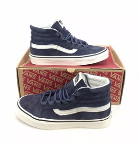 Novo VANS Sk8 Hi Reedição Ghillie Scotchgard Pig Sapatos De Skate Azul De Camurça Feminino 8 | eBay