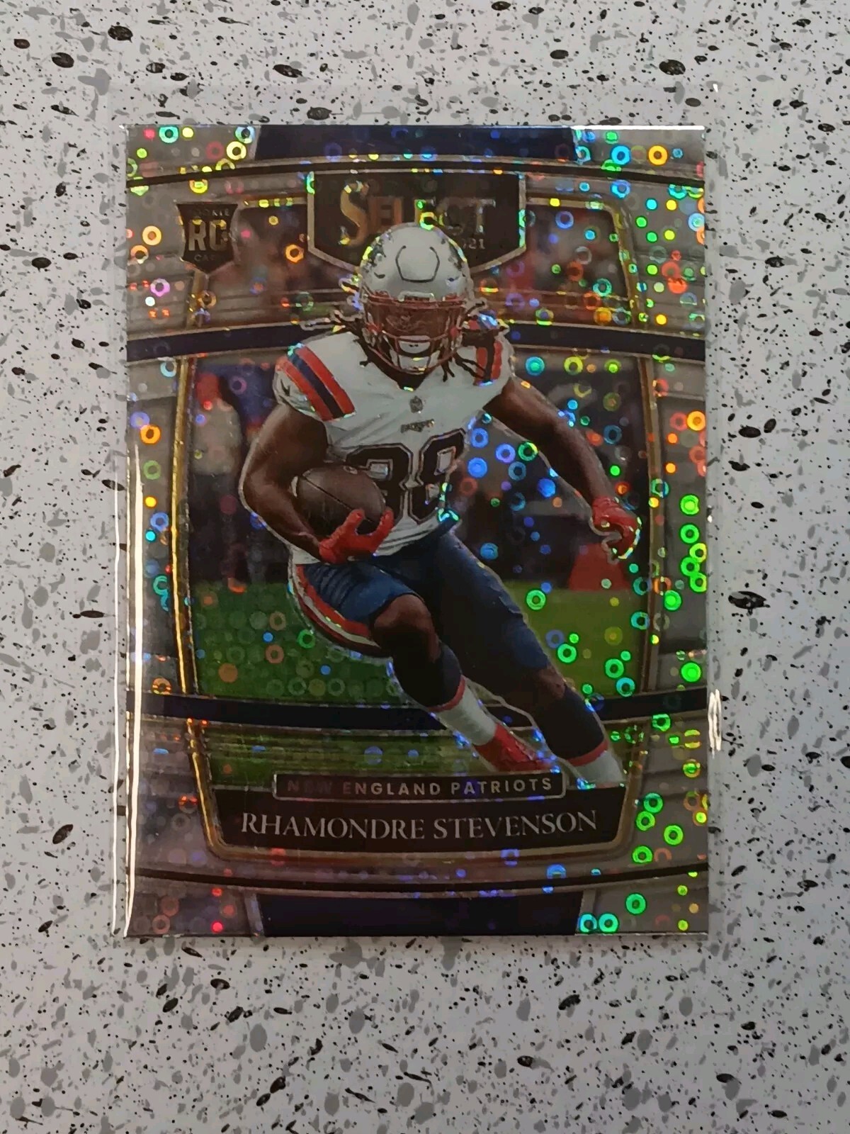 2021 Panini Select - Concourse Silver Disco Prizm #75 Rhamondre Stevenson (RC)