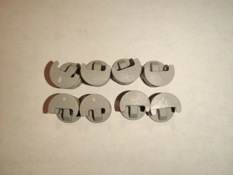 Tuercas de bloqueo de leva de plástico Ikea, parte # 119030 118224, gris (paquete de 8) - NUEVO /J Foto 2 de 3