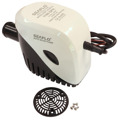 Tauchboot Seaaflo automatische geschlossene Lenzpumpe 1100GPH 12V mit Schwimmerschalter
