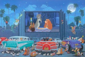 Mickey Disney Fine Art Hernandez Signed Lt Ed 50 A Salute to the Sky- PRE