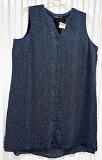 NEW APT.9 women dress plus size 22W sleeveless dress lined hidden button down