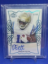 2020-21 Leaf Trinity Portrait Auto Demetric Felton /50 Cleveland Browns