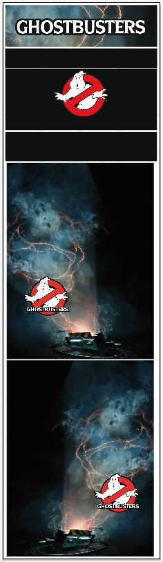 Stickers Bartop Ghostbuster vinyle adhésif pour décoration borne arcade DIY