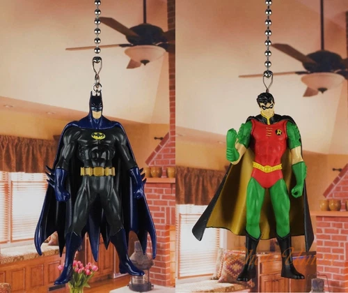 Comics Batman Dark Knight Robin Ceiling Fan Pull Light Lamp Chain K1361 BC