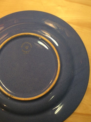 Waechtersbach Blue Dinner Plate 10 7/8" Pattern 04 Dishwasher Safe Small Chip - Picture 6 of 12