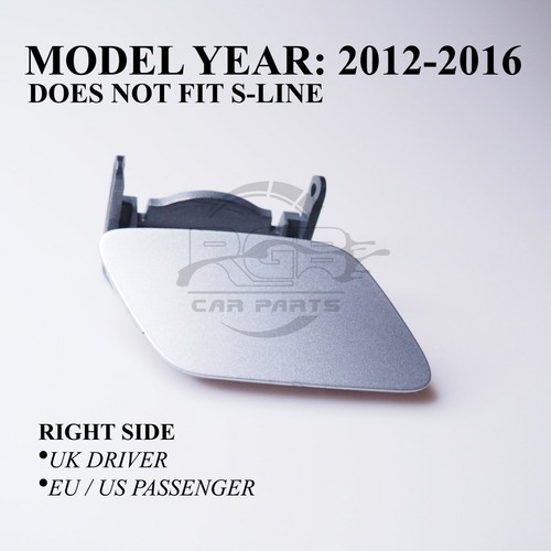 Audi Q5 8R 12-16 Scheinwerfer Wäscher Abdeckung Rechts Side Original Eis Sılver