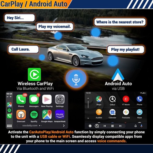 Android Radio für Nissan Navara D40 Carplay Auto DAB GPS Navi IPS BT Hauptgerät - Bild 3 von 12