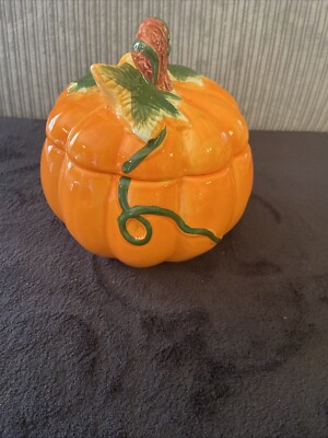 Royal Norfolk Ceramic pumpkin cookie jar