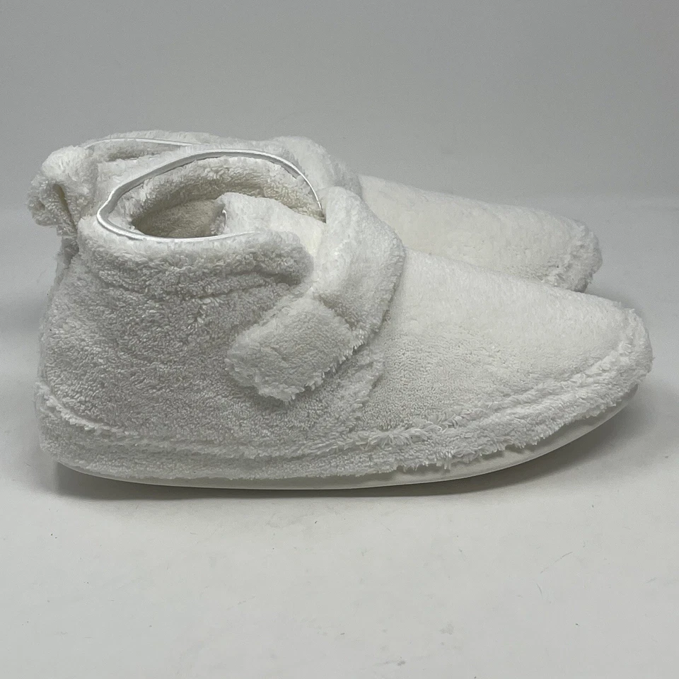 Daniel Green Adel Zapatillas Mujer 6 Blanco Terry Tela Botines Interior Exterior Nuevas Foto 2 de 4