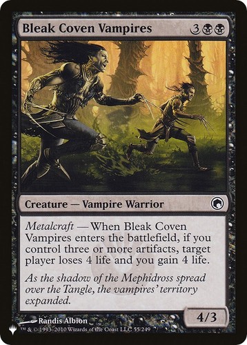 mtg coven cards BLEAK COVEN VAMPIRES X4 4 4X Scars of Mirrodin MTG Magic Cards DJMagic