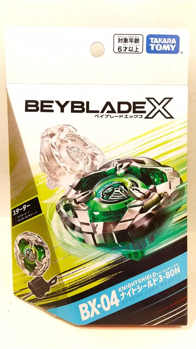 Takara Tomy Beyblade X Starter BX-04 Knight Shield 3-80N, Yasuee US