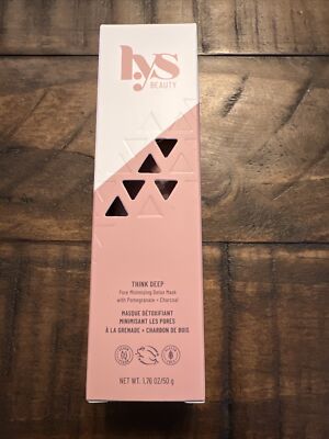 LYS Beauty Think Deep Pore Minimizing Detox Mask W/ Pomegranate + Charcoal  1.76