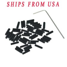 50x Guitar Bridge Saddle Height Adjustment Hex Screws M3/ 4-40 for Fender