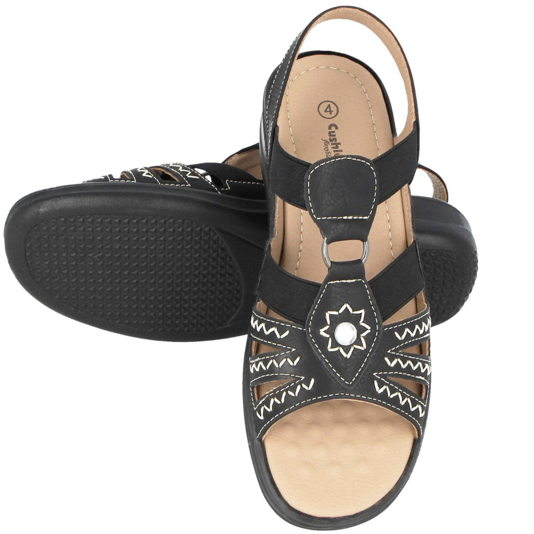 Crossover Sandals Bonmarche Cushion Walk Sandals Ladies Cushion