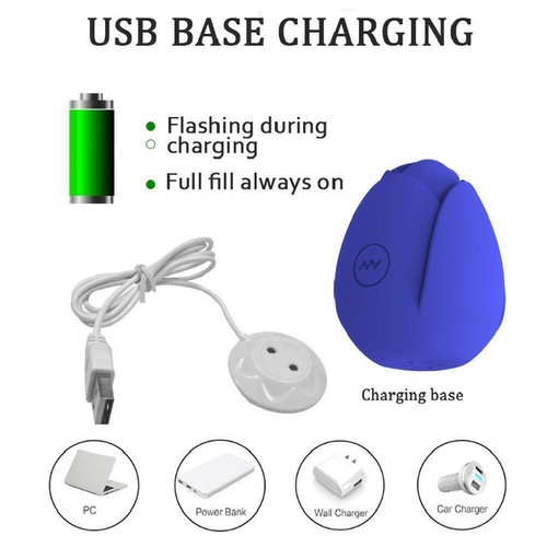 1x Rose Vibrator USB Dock Style Charging Cable- B8A4 Hot~ N1G0 - Zdjęcie 8 z 11
