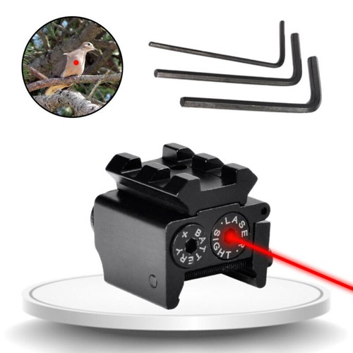 Mini Red/Green Dot Laser Beam Sight Scope Mount For Rifle Pistol Air Gun Hunting - Picture 7 of 24