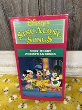 Walt Disney Sing Along Songs Very Merry Christmas VHS 1988 Rare