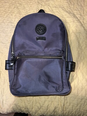 Versace Backpack Authentic Dark Gray 2019 Rare NEW