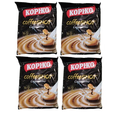 4 x Kopiko Coffee Shot Coffee Candy Classic Cappuccino Flavor 100