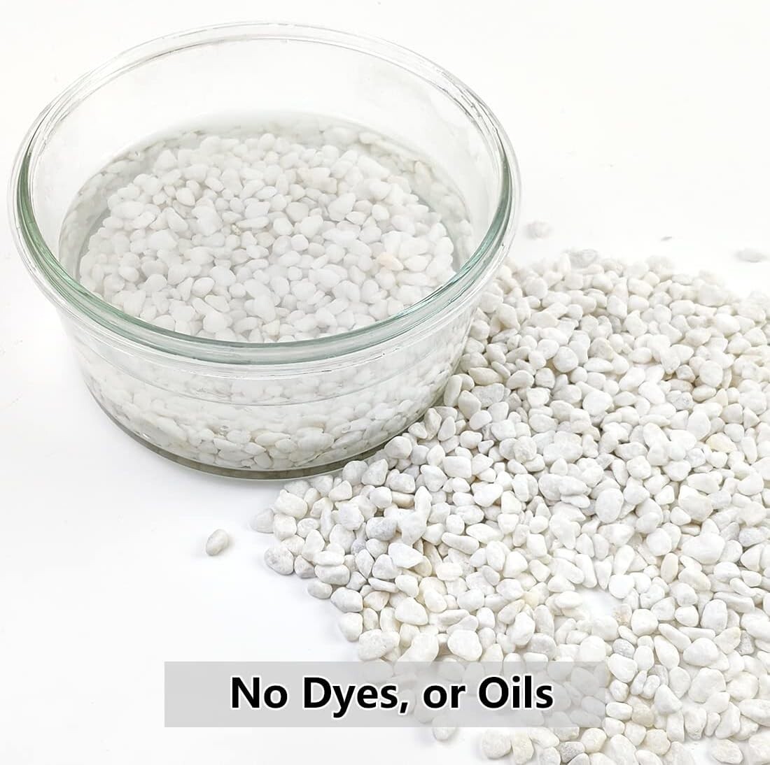 Natural 1/5 Inch Round Pebbles - Perfect for Vases, Gardens, and Aquariums