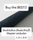 <!--F#f_0-->Black door draft stopper Wind blocker snake-NEW durable corduroy, many sizes<!--F/-->