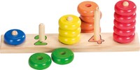 Sortierspiel Lerne ZäHlen Mit Ringen Steckspiel Stapelspiel Zahlen Lernen Holz