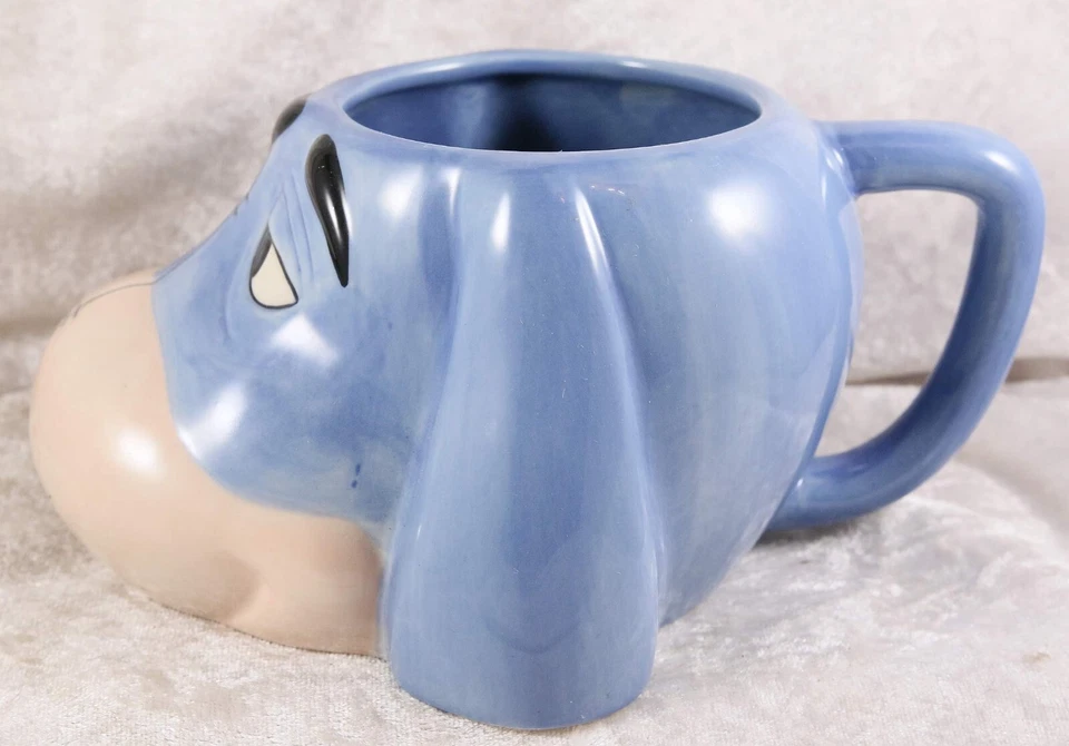 Disney Store Eeyore mug cup 3 inches tall Winnie the Pooh character donkey - Image 2 of 2