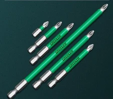 Anti Slip Magnetic Heavy Duty #2 Screw Driver Bit Quick Release 1/4 Hex Shank 6"